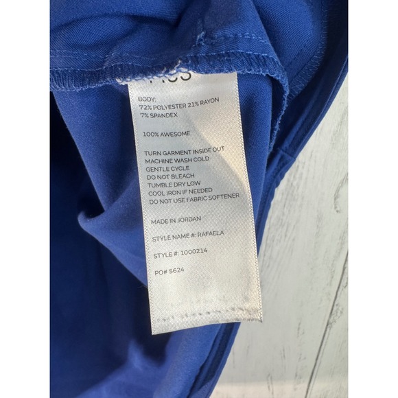 FIGS Scrub Set Royal Blue Rafaela Top XS Zamora Jogger Pants S - Picture 3 of 7